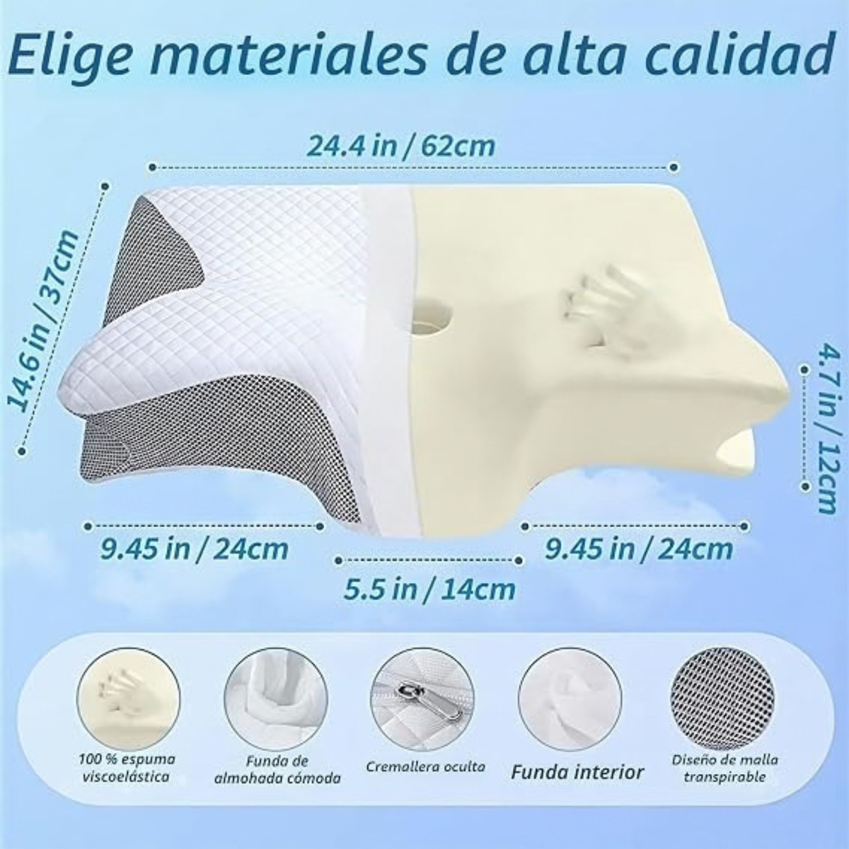 Almohada Cervical Ergonómica